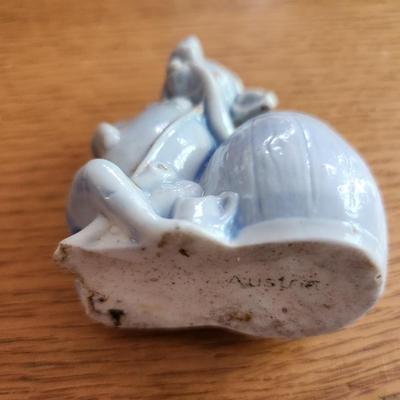 Petite Blue Piggy Planter
