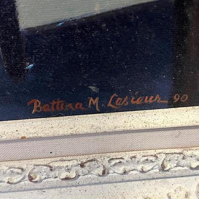 Lot# 149 Bettina M. Lasieur Signed Framed Painting