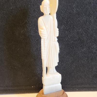 Carved Bone Buddha Statuette
