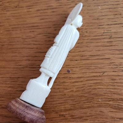 Carved Bone Buddha Statuette