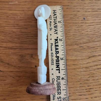 Carved Bone Buddha Statuette