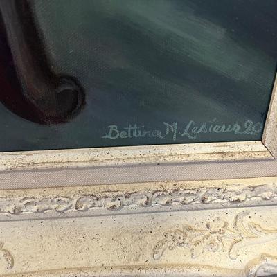 Lot# 150 Framed Signed Bettina M. Lasieur Painting