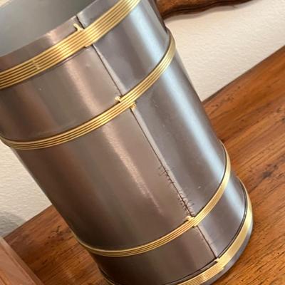 Two trash cans