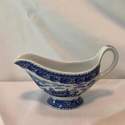 Wedgwood's Mayflower, Laughlin's Shakespeare & Spode Gravy Boat (K-DZ)