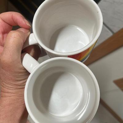 RARE! FTD Rainbow mugs & Bag