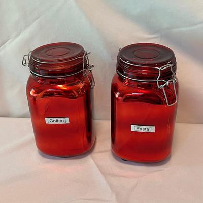 Red Glass Jars and More (K-DZ)
