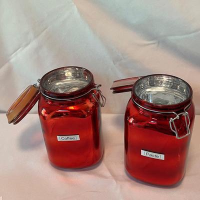 Red Glass Jars and More (K-DZ)
