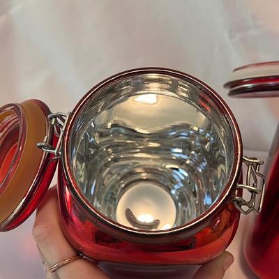 Red Glass Jars and More (K-DZ)