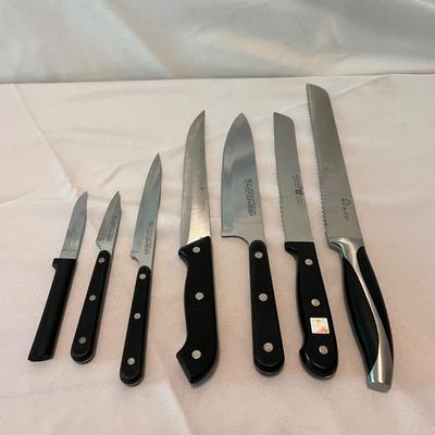 Henckels & Wüsthof Knives with Stainless Steel Kitchen Utensils (K-DZ)