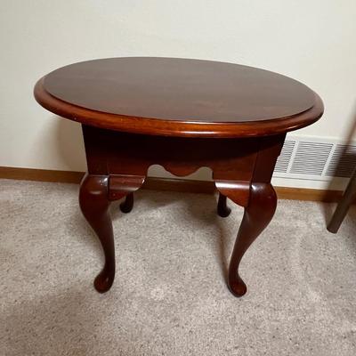 Round side table