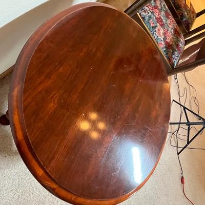 Round side table