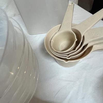 Tub of plastic ware