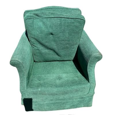 1423 Vintage Green Upholstered Chair