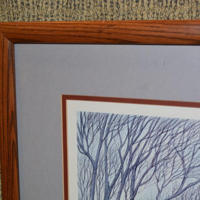 Framed & Matted Colvin Run Mill Signed Print 214/750