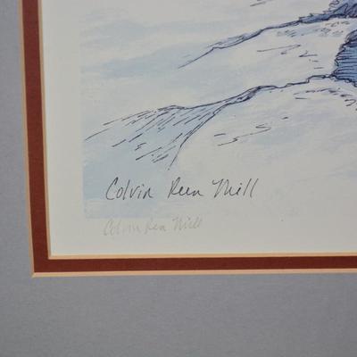 Framed & Matted Colvin Run Mill Signed Print 214/750