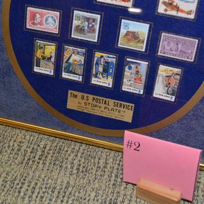 The U.S. Postal Service Story Plate Framed & Matted Collection by Henry Gill