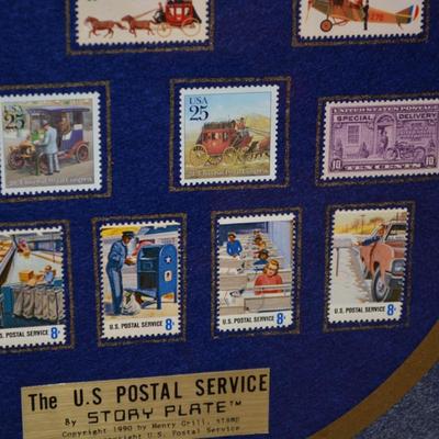 The U.S. Postal Service Story Plate Framed & Matted Collection by Henry Gill