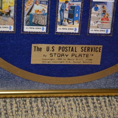 The U.S. Postal Service Story Plate Framed & Matted Collection by Henry Gill