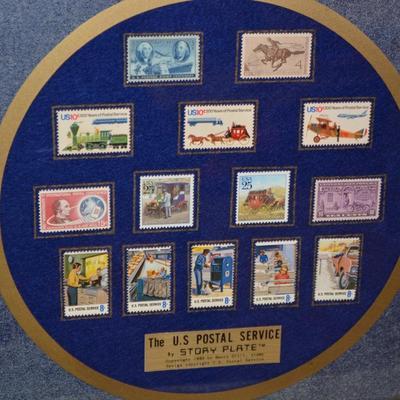 The U.S. Postal Service Story Plate Framed & Matted Collection by Henry Gill