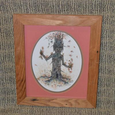 Set of 2 Framed & Matted J. Hinerman Prints 1990 & 1991