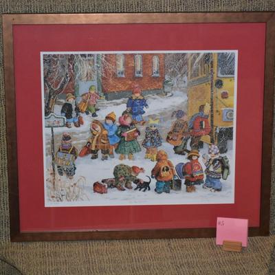Pauline Thibodeau Paquin Signed Lithograph "Fin De Classes" 51/450
