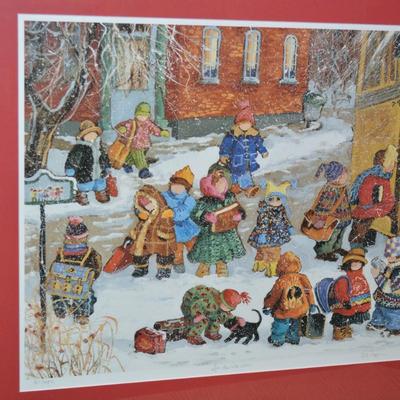 Pauline Thibodeau Paquin Signed Lithograph "Fin De Classes" 51/450