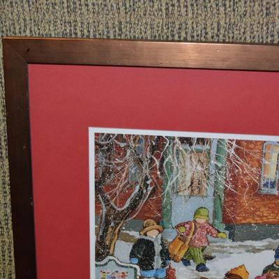 Pauline Thibodeau Paquin Signed Lithograph "Fin De Classes" 51/450