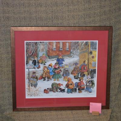 Pauline Thibodeau Paquin Signed Lithograph "Fin De Classes" 51/450