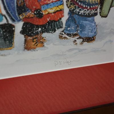 Pauline Thibodeau Paquin Signed Lithograph "Fin De Classes" 51/450
