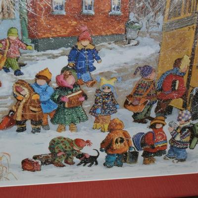 Pauline Thibodeau Paquin Signed Lithograph "Fin De Classes" 51/450