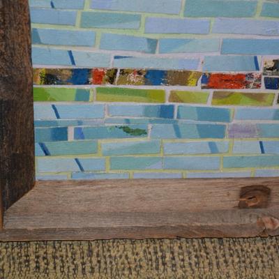Judith Burkholder Espinosa ‘Mole Hill Reborn’ Mixed Media Art in Barn Wood Frame 2016
