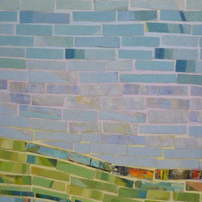Judith Burkholder Espinosa ‘Mole Hill Reborn’ Mixed Media Art in Barn Wood Frame 2016