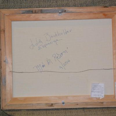 Judith Burkholder Espinosa ‘Mole Hill Reborn’ Mixed Media Art in Barn Wood Frame 2016