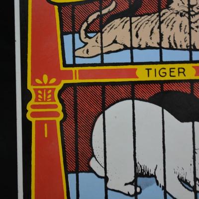 1990 Nabisco Barnum's Animal Crackers Metal Advertising Sign