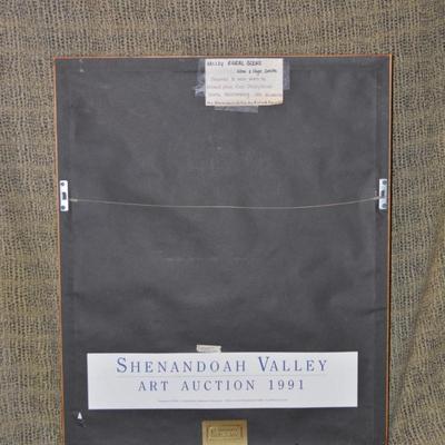 Shenandoah Valley Art Auction 1991 ‘Winter In Shenandoah Valley’ Richard Farrell Print