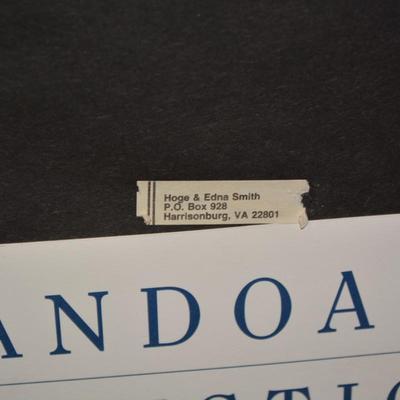 Shenandoah Valley Art Auction 1991 ‘Winter In Shenandoah Valley’ Richard Farrell Print