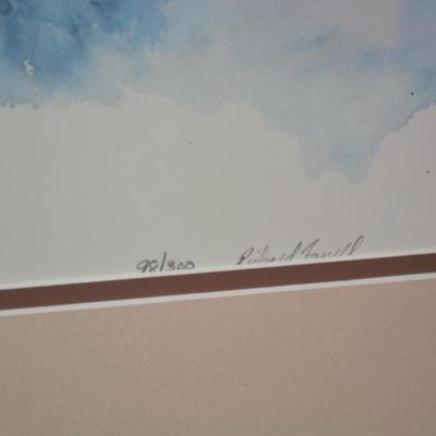 Shenandoah Valley Art Auction 1991 ‘Winter In Shenandoah Valley’ Richard Farrell Print