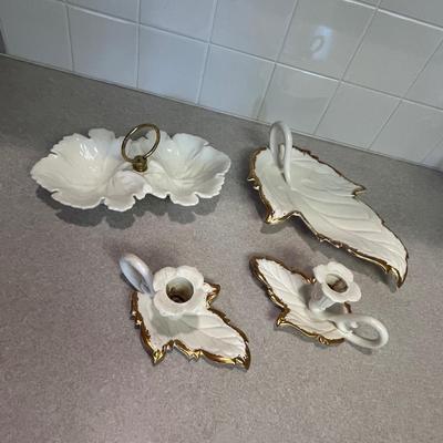 White pottery serve ware