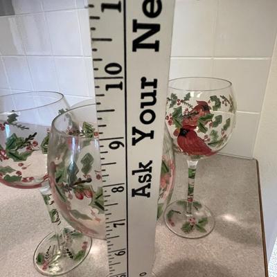 Christmas Wine glasses