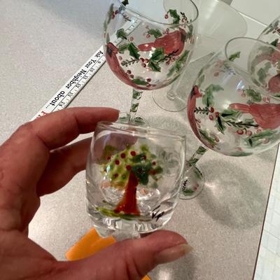 Christmas Wine glasses