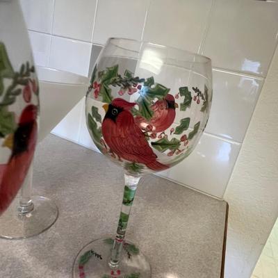 Christmas Wine glasses