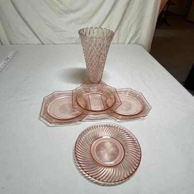Pink Glass lot
