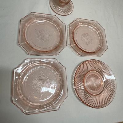 Pink Glass lot