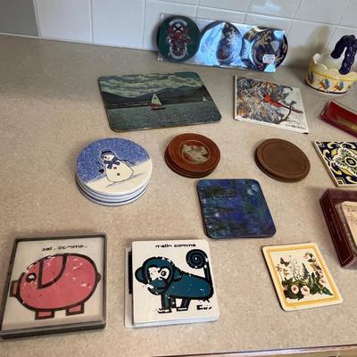Lot of coasters & tiles