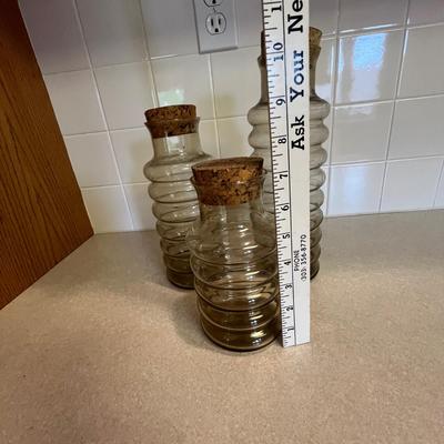 Set of Smoke Glass Canisters