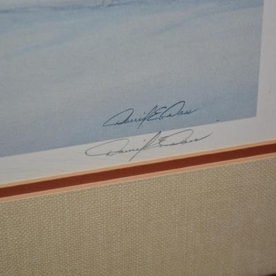 Framed & Matted ‘Winter in Salem’ Signed Print 354/500 37”x25.75”