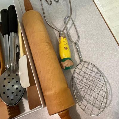 Lot of kitchen utensils