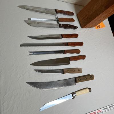 Knives & block