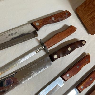 Knives & block
