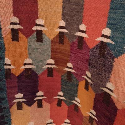 Peruvian Artisan Wool Fabric Art Tapestry